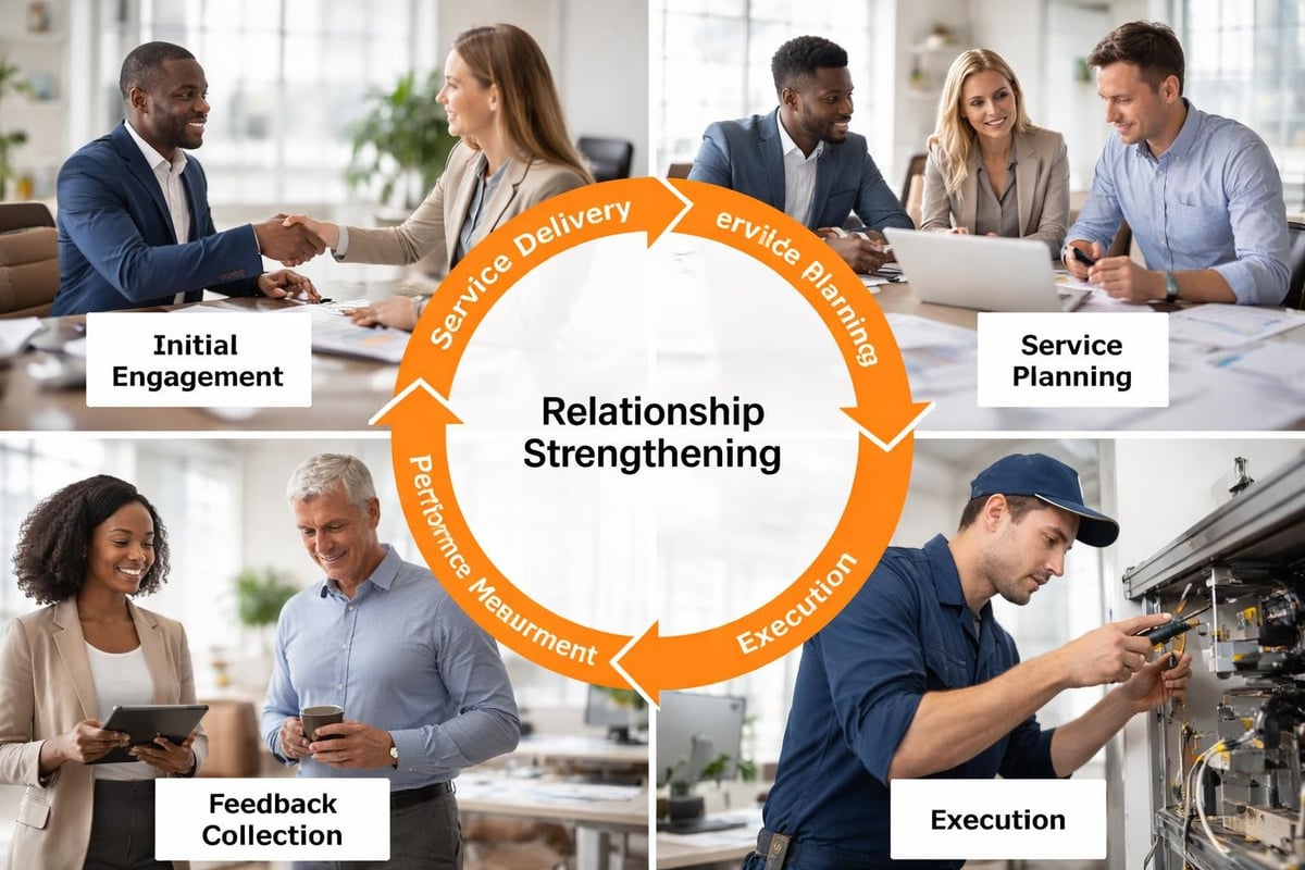 Service Delivery Management: A Complete Guide Customer engagement cycle