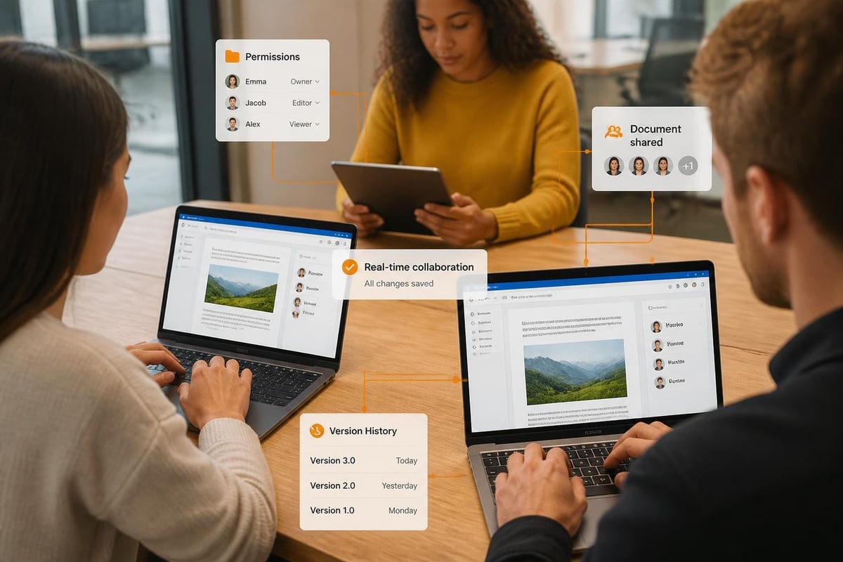 Cloud collaboration workflow features