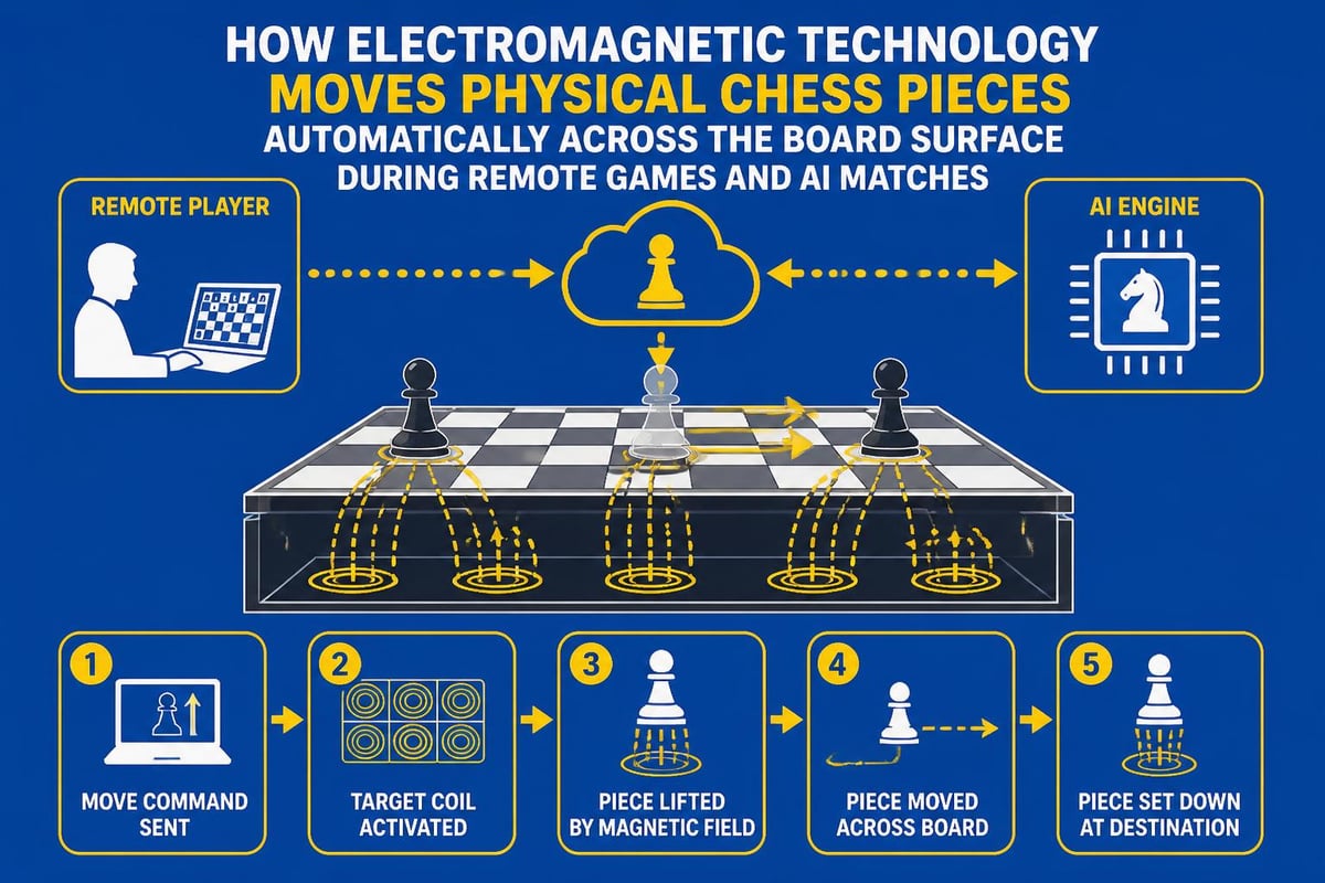 Square Off chess board robotic movement system