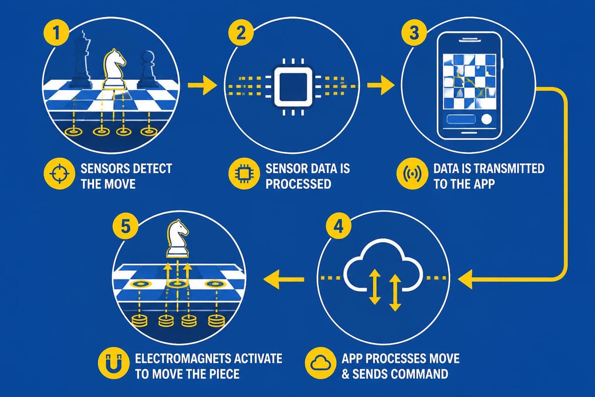 Square Off chess board technical workflow