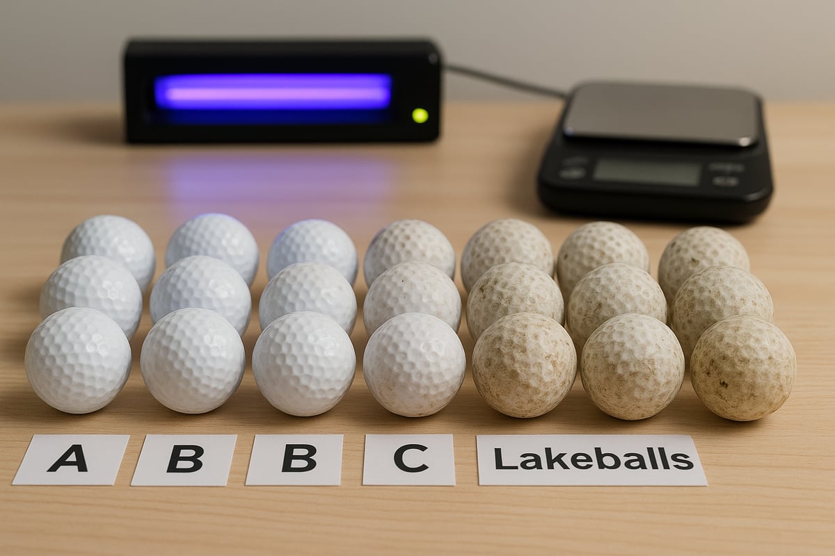 Bewertung und Sortierung gebrauchter Golfbälle