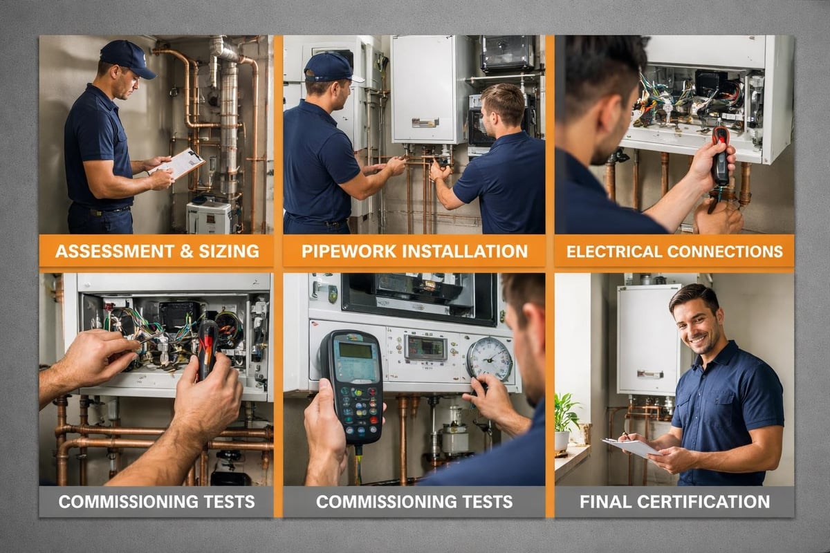 Boiler installation process