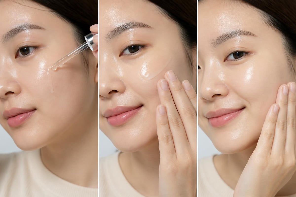 Korean skincare hydration layers for oily skin