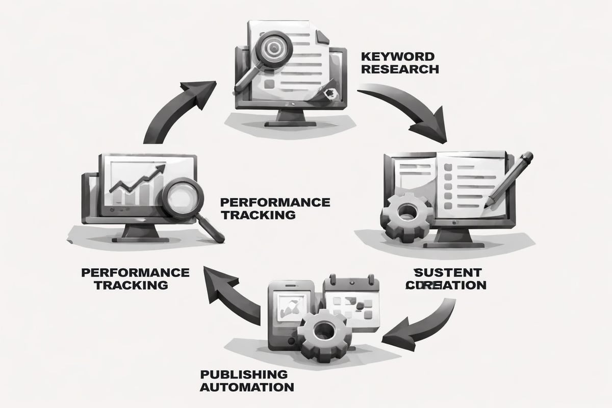 SEO automation workflow components