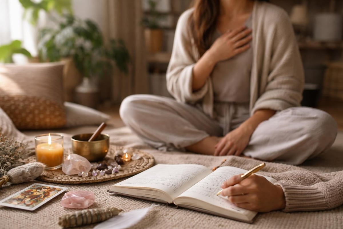 Combining tarot with self-care practices