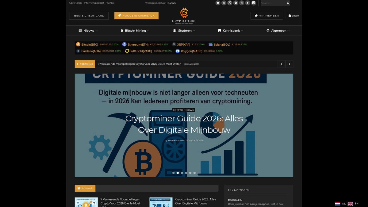 Crypto Investeren Guide 2026: Slim Beginnen en Groeien - Crypto-Gids.nl: Jouw bron voor crypto nieuws en educatie