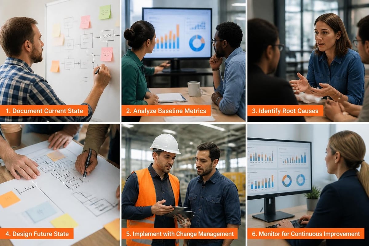 Streamline Processes: A Complete Guide for 2026 Six-phase streamlining methodology