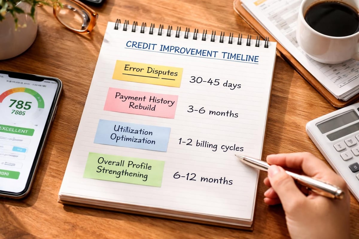 Credit profile improvement timeline