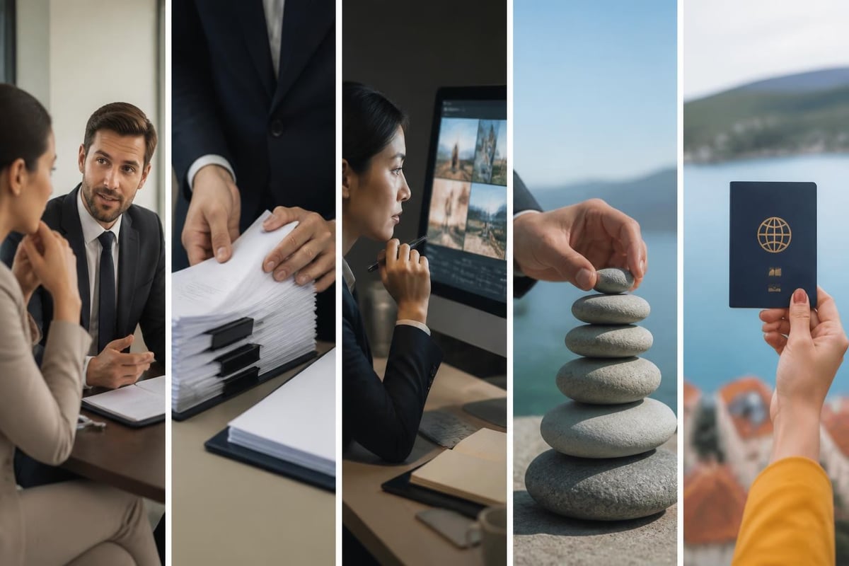 Investment citizenship application components