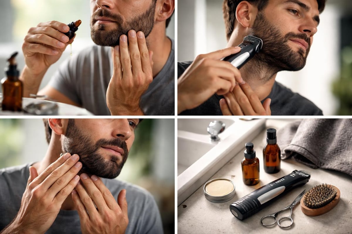 Beard trimming workflow