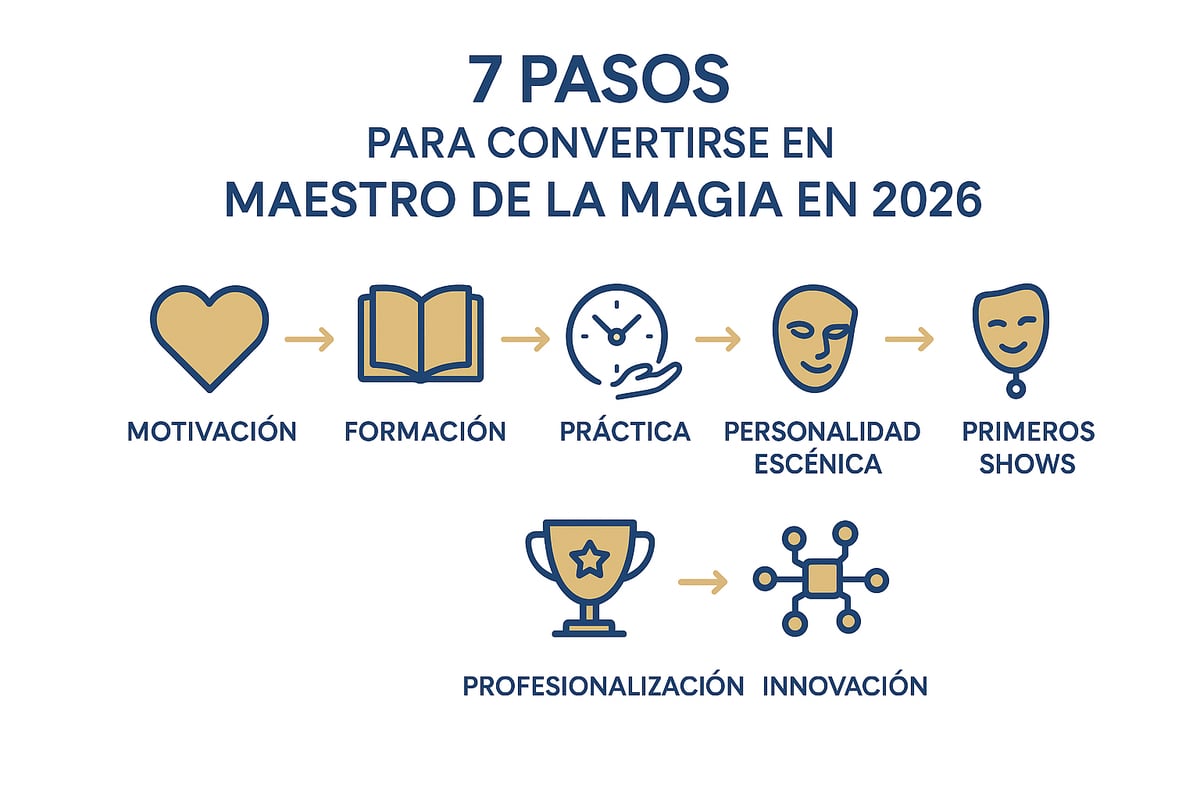 Pasos Cronológicos Para Convertirse en Maestro de la Magia