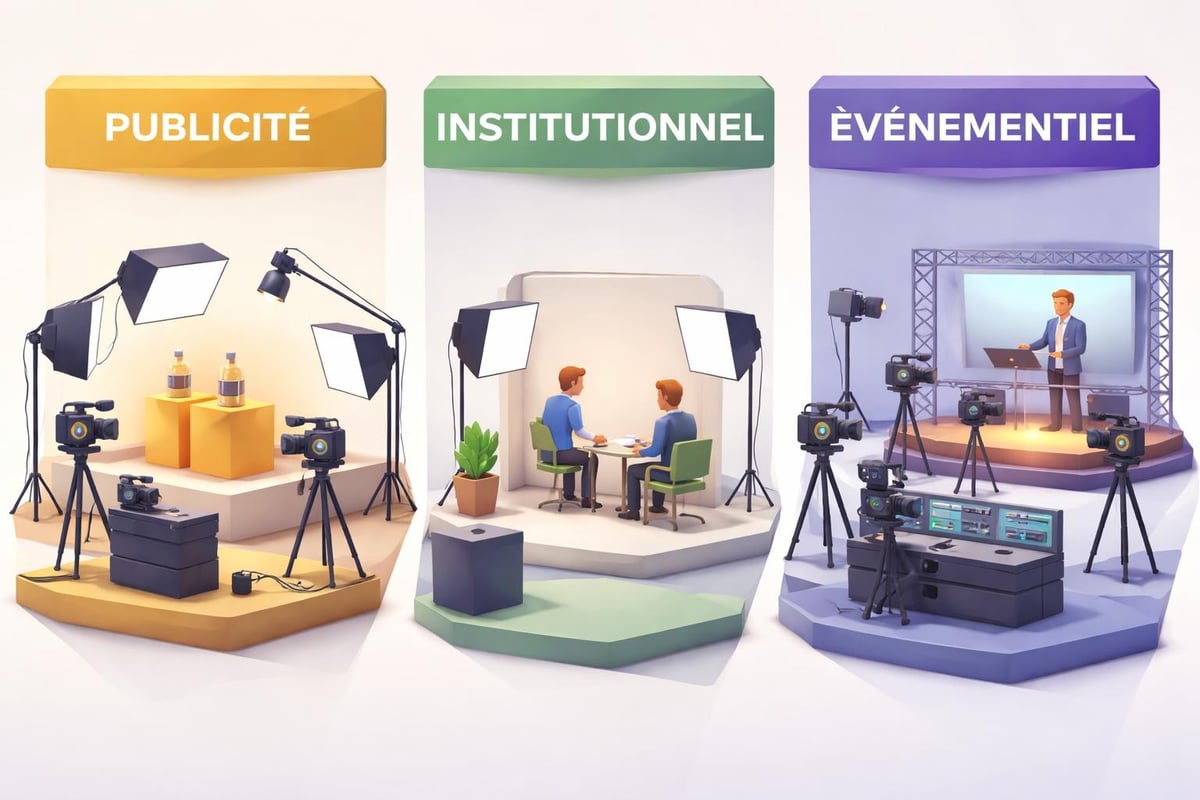 Setups de tournage par type de projet