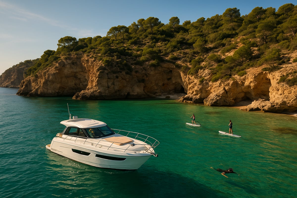 Motos de Agua Benidorm - article a951ebe5 3a6e 4de3 872 fotografia realista y de alta calidad de un barco 0 ¿Por qué elegir excursiones en barco para descubrir las calas de Benidorm?