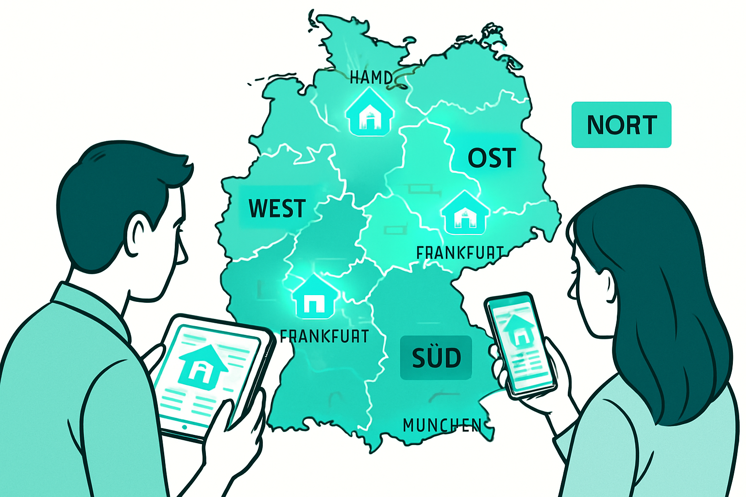 Die Immobilienpreise Deutschland Karte im Detail: Bundesländer und Städte im Vergleich