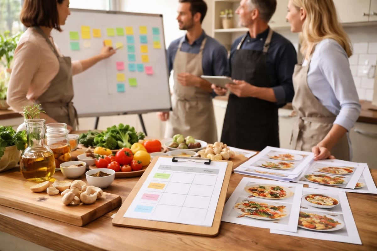 Menü-Komponenten Kochkurs