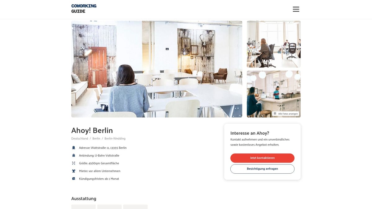 12 Inspirierende Coworking Spaces für 2026 Entdeckt - Ahoy! Berlin – Community & Flexibilität für Kreative