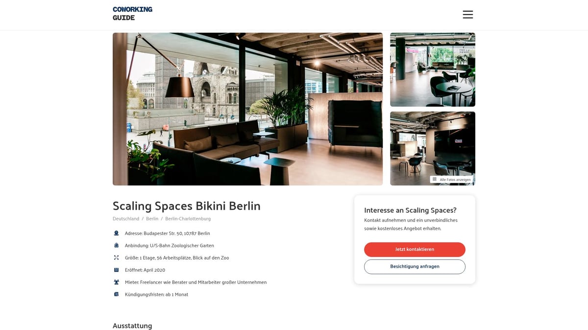 12 Inspirierende Coworking Spaces für 2026 Entdeckt - Scaling Spaces Bikini Berlin – Flex Offices mit Wow-Faktor