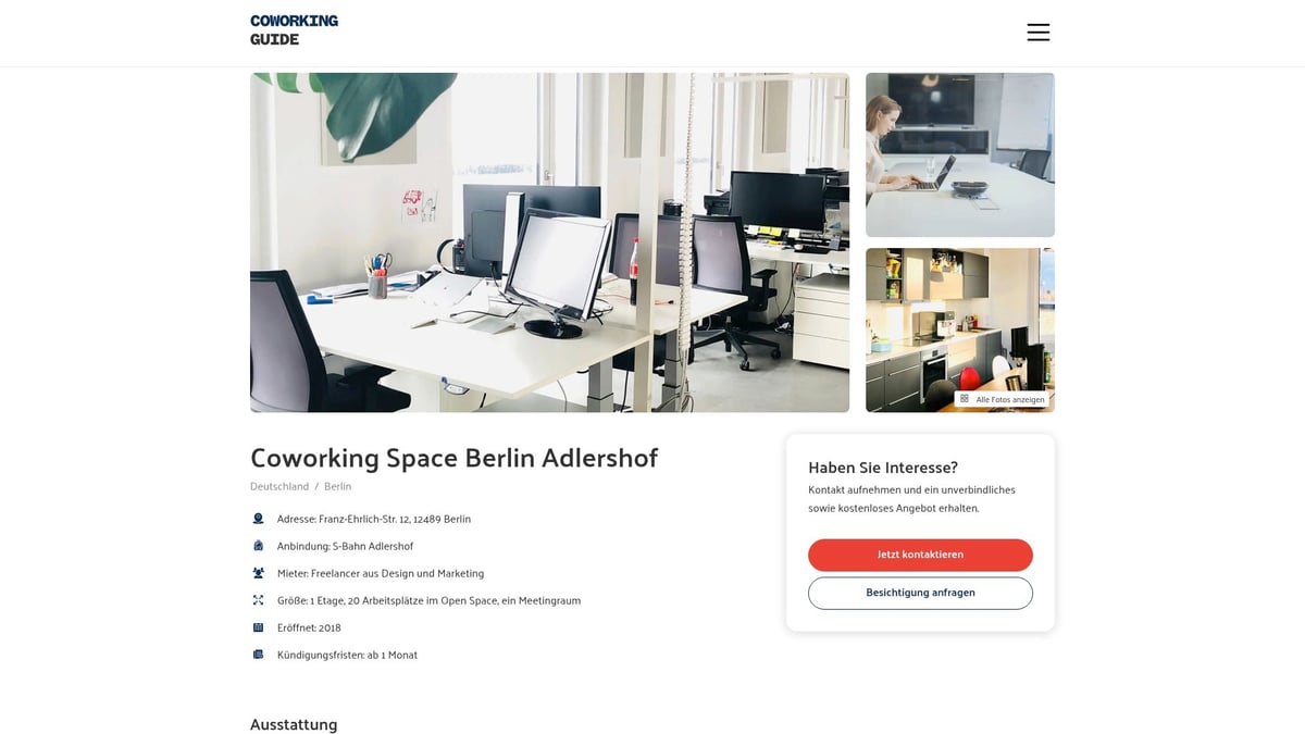 12 Inspirierende Coworking Spaces für 2026 Entdeckt - Coworking Space Berlin Adlershof – Innovation im Wissenschaftspark