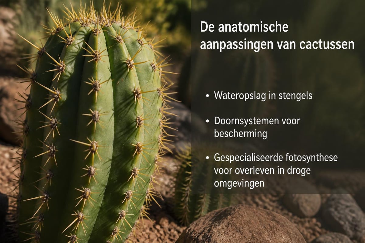 Anatomische structuur van cactussen
