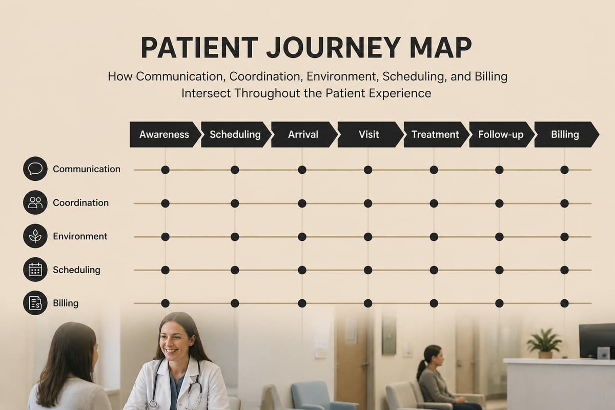 Patient experience touchpoint mapping