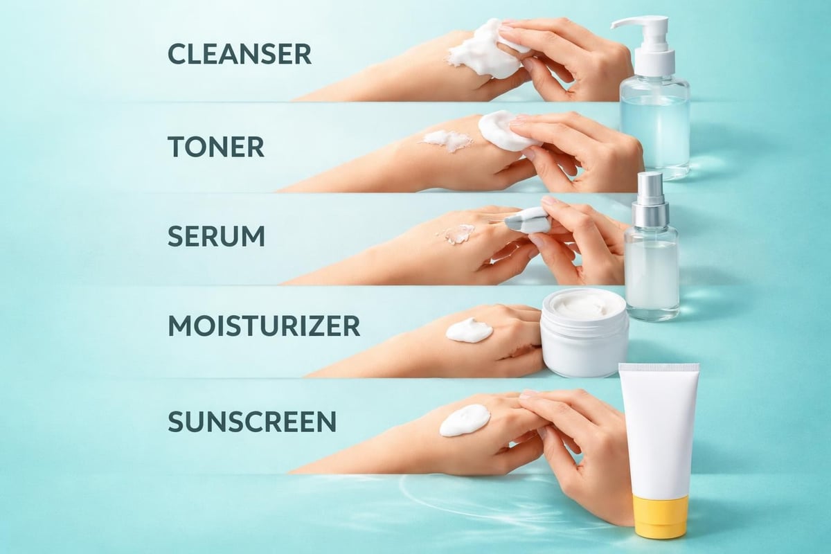 Skincare layering order
