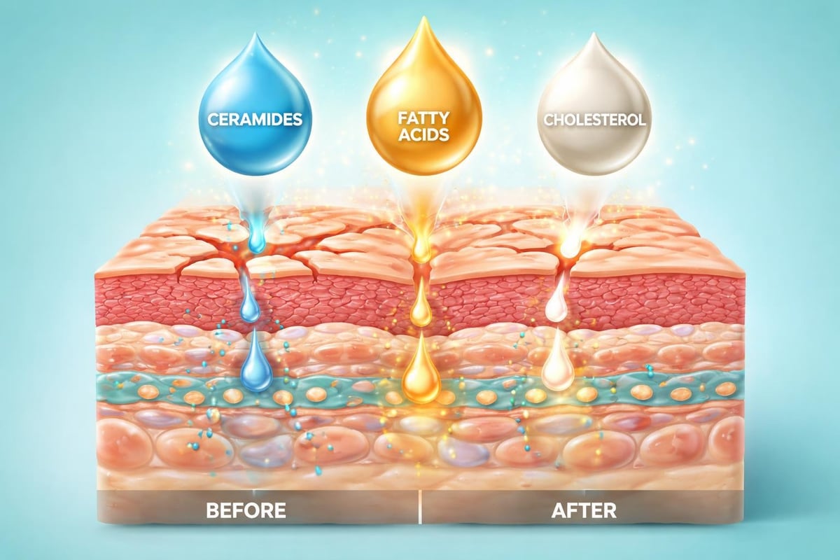 Skin barrier repair process