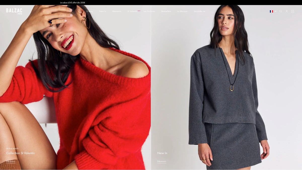 12 Idées Inspirantes De Boutique Shopify À Découvrir En 2026 - 3. Balzac Paris