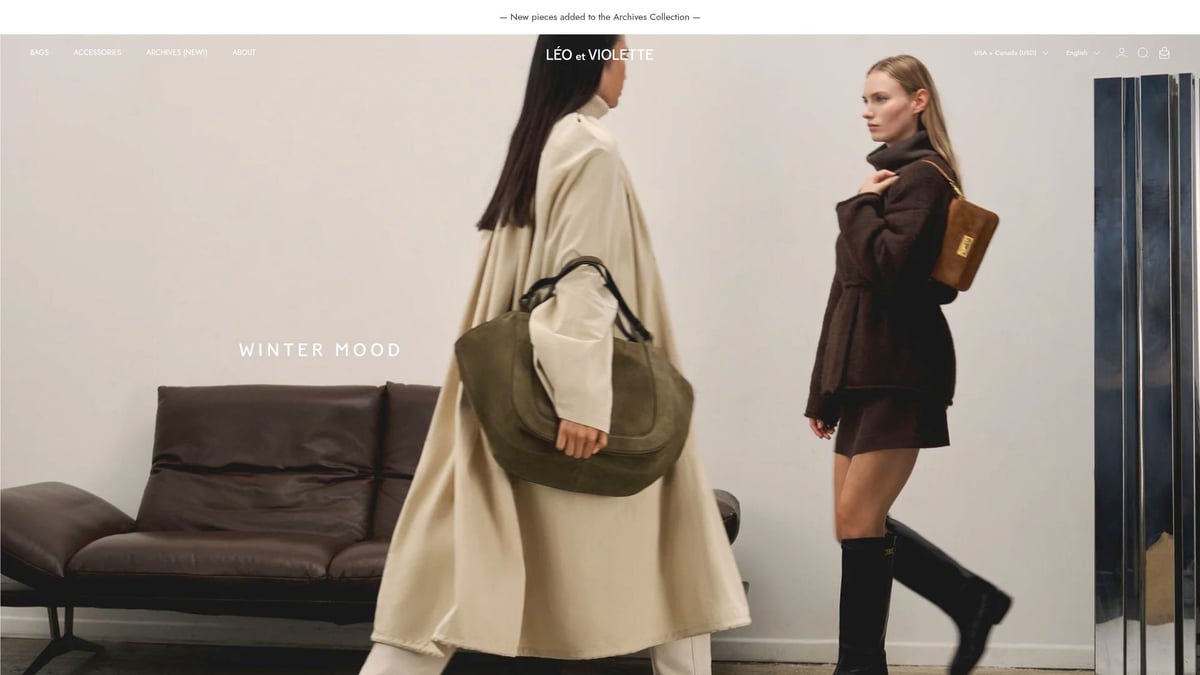 12 Idées Inspirantes De Boutique Shopify À Découvrir En 2026 - 9. Léo et Violette