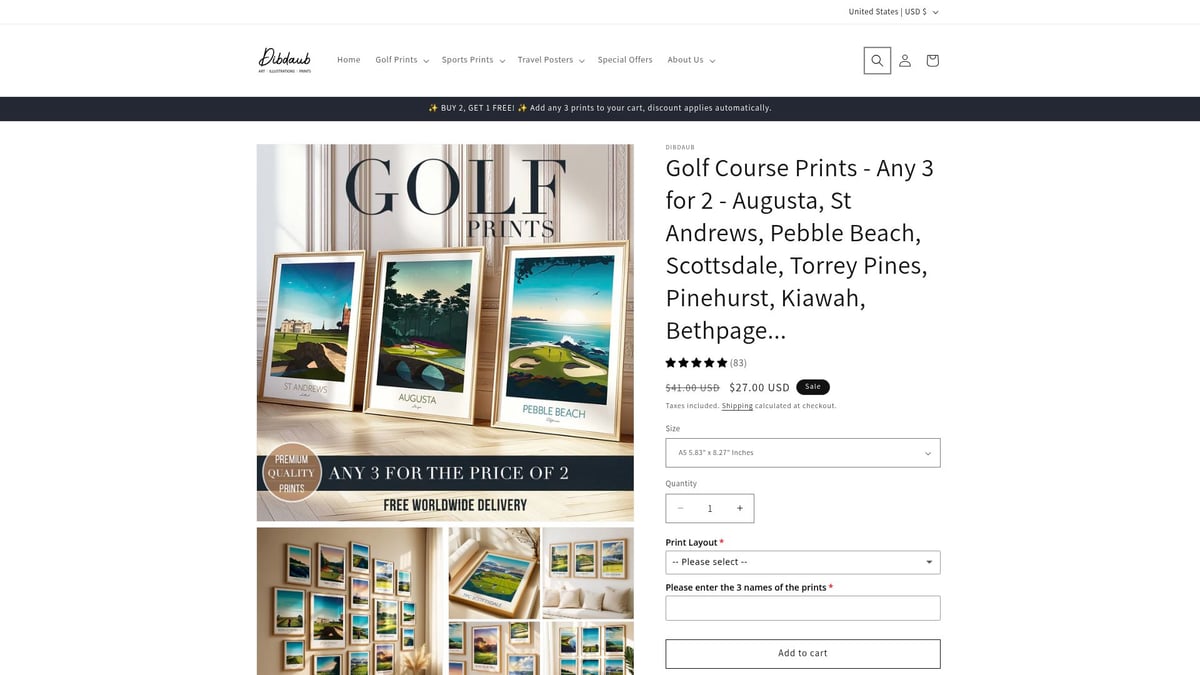 7 Stunning Golf Course Posters to Elevate Your Space in 2026 - DibDaub: St Andrews Old Course Print Set