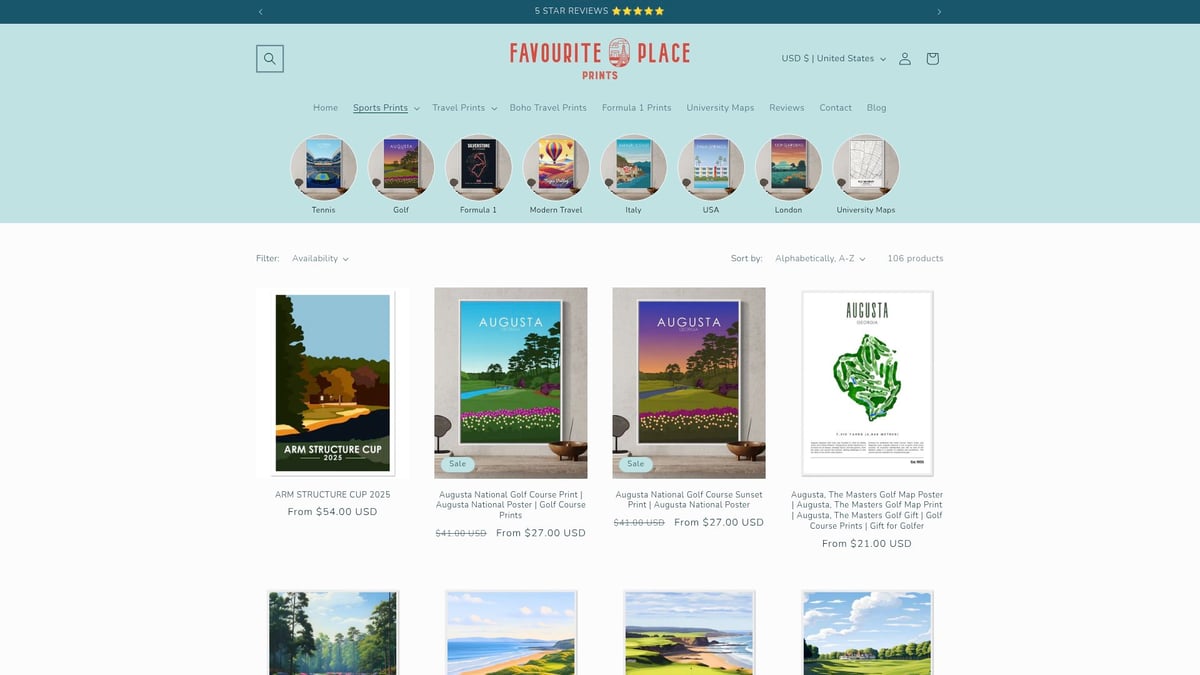 7 Stunning Golf Course Posters to Elevate Your Space in 2026 - Prints of Places: Pebble Beach Golf Links Poster
