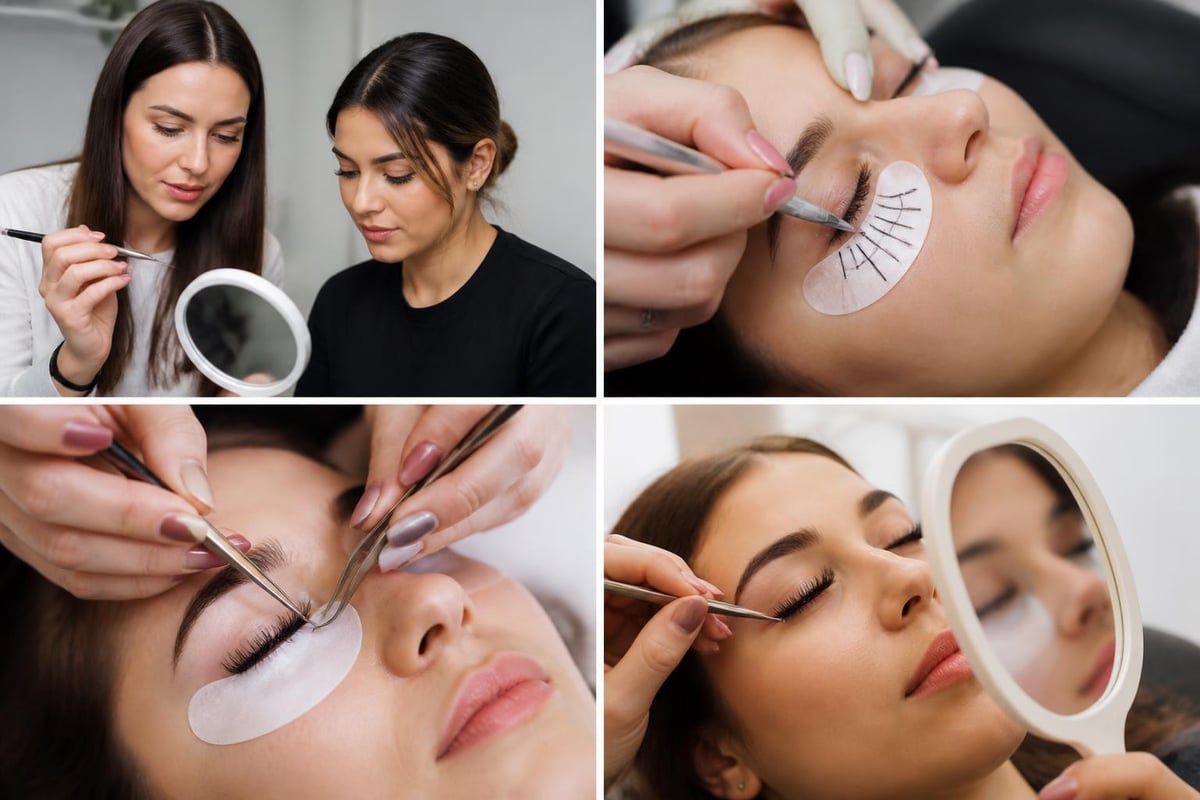 Eyelash Extension Parramatta | Expert Lash Services 2026 2 Eyelash extension application process