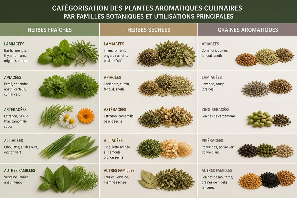 Organisation des plantes aromatiques culinaires