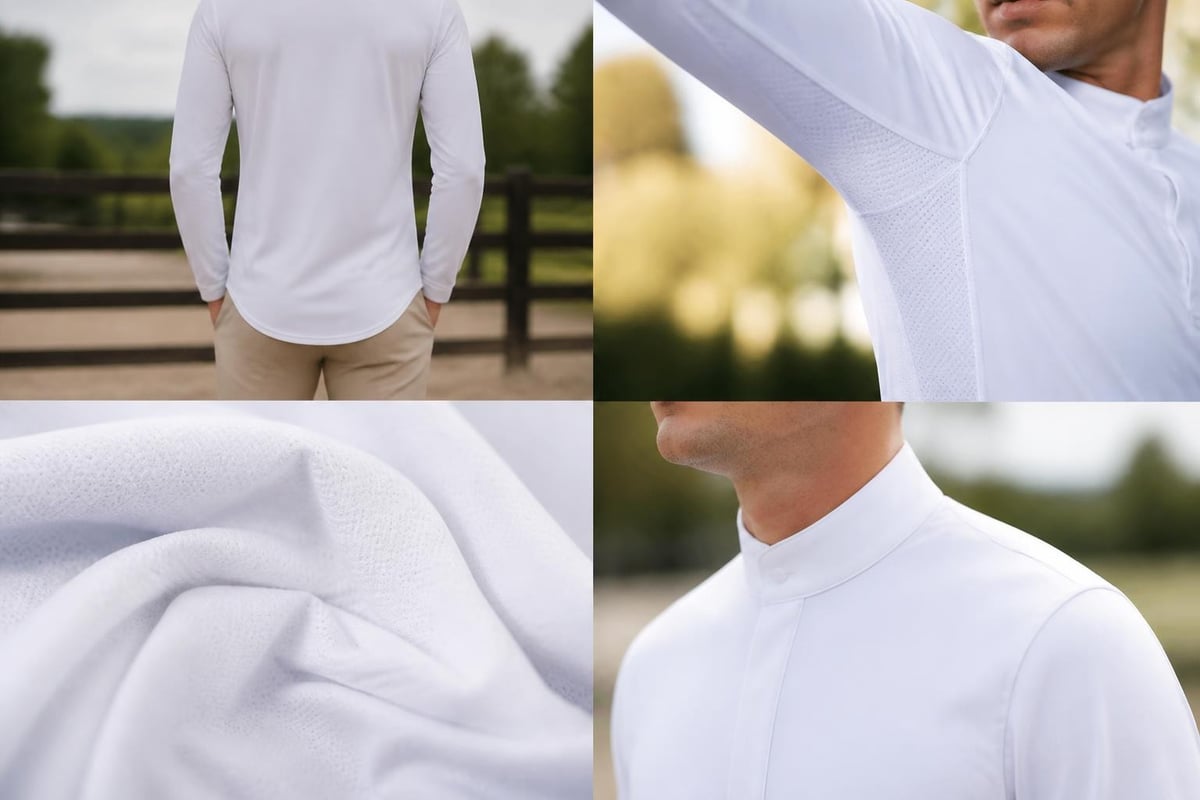 Technical features of men's riding shirts