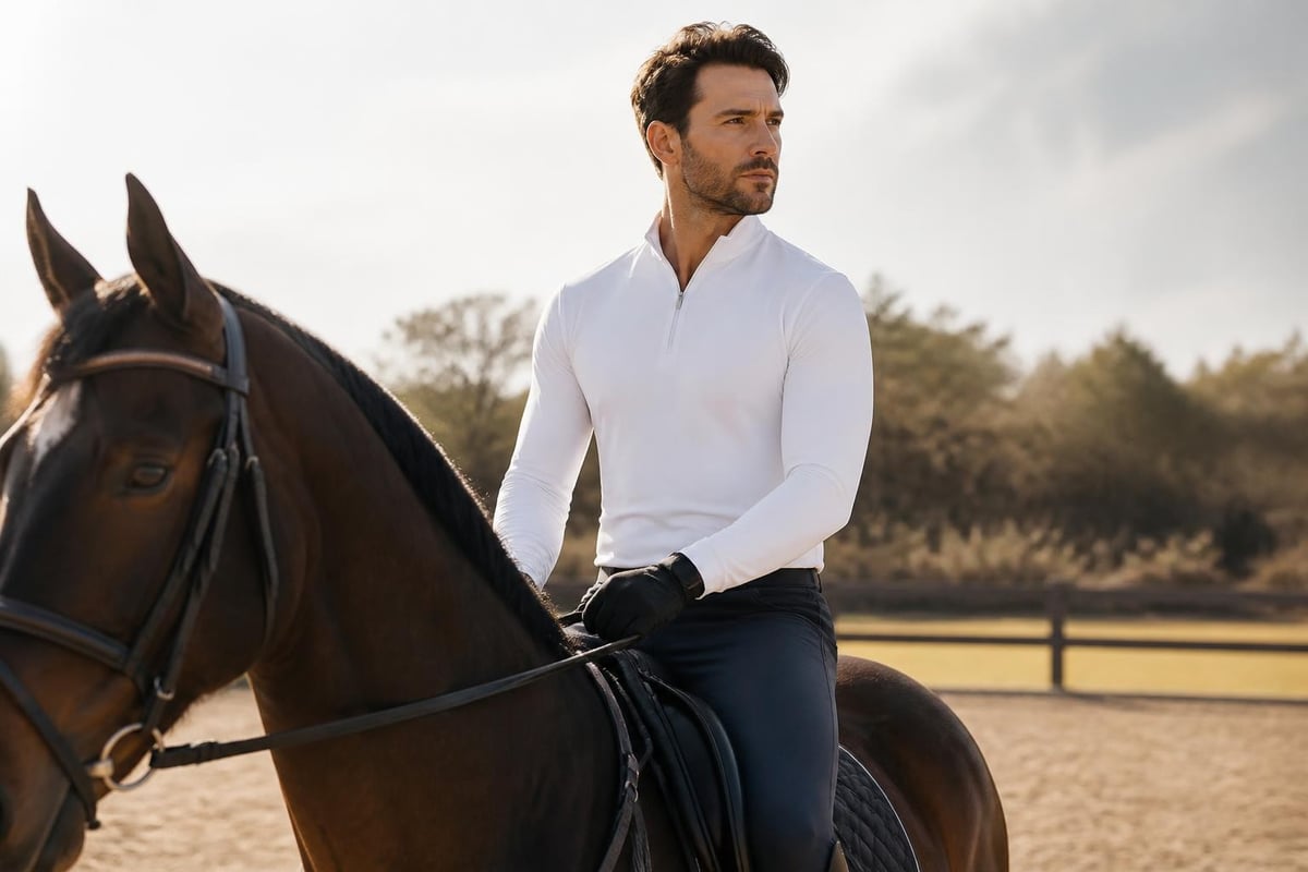 Sun protection in riding wear