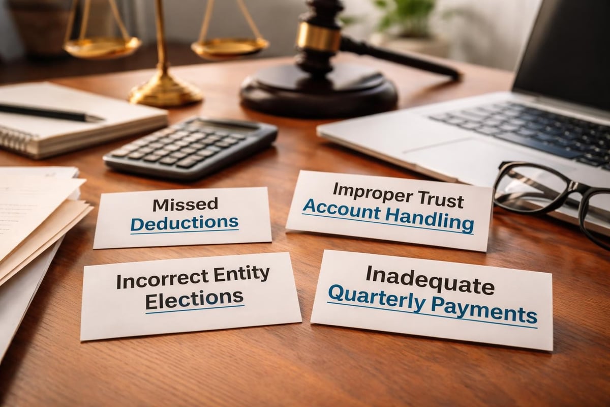Common tax mistakes attorneys make