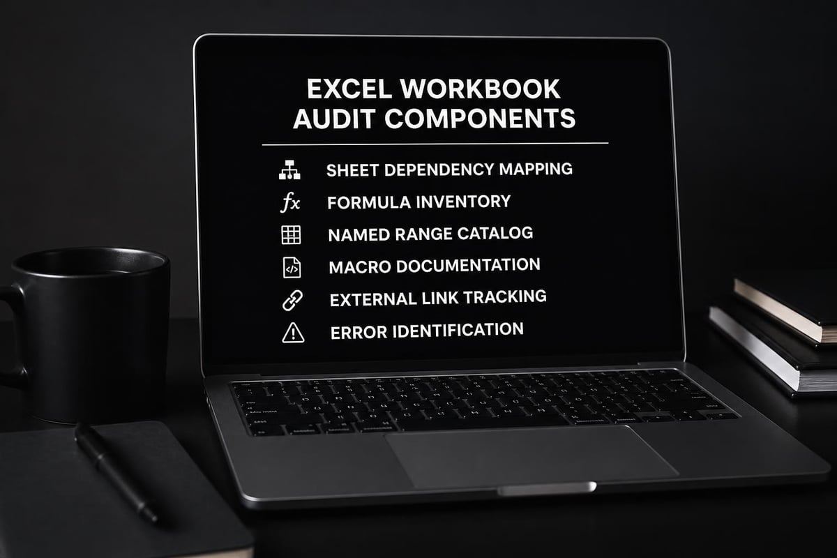 Workbook audit structure