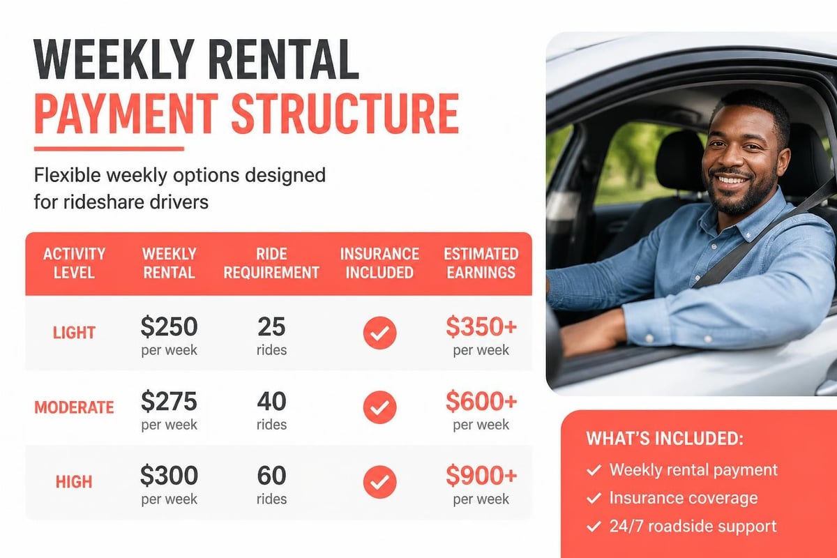 Lyft Express Drive rental structure