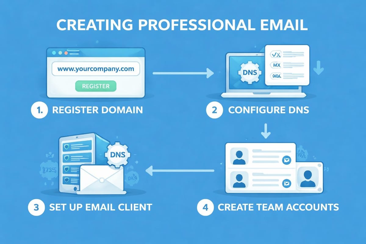 Email hosting setup workflow