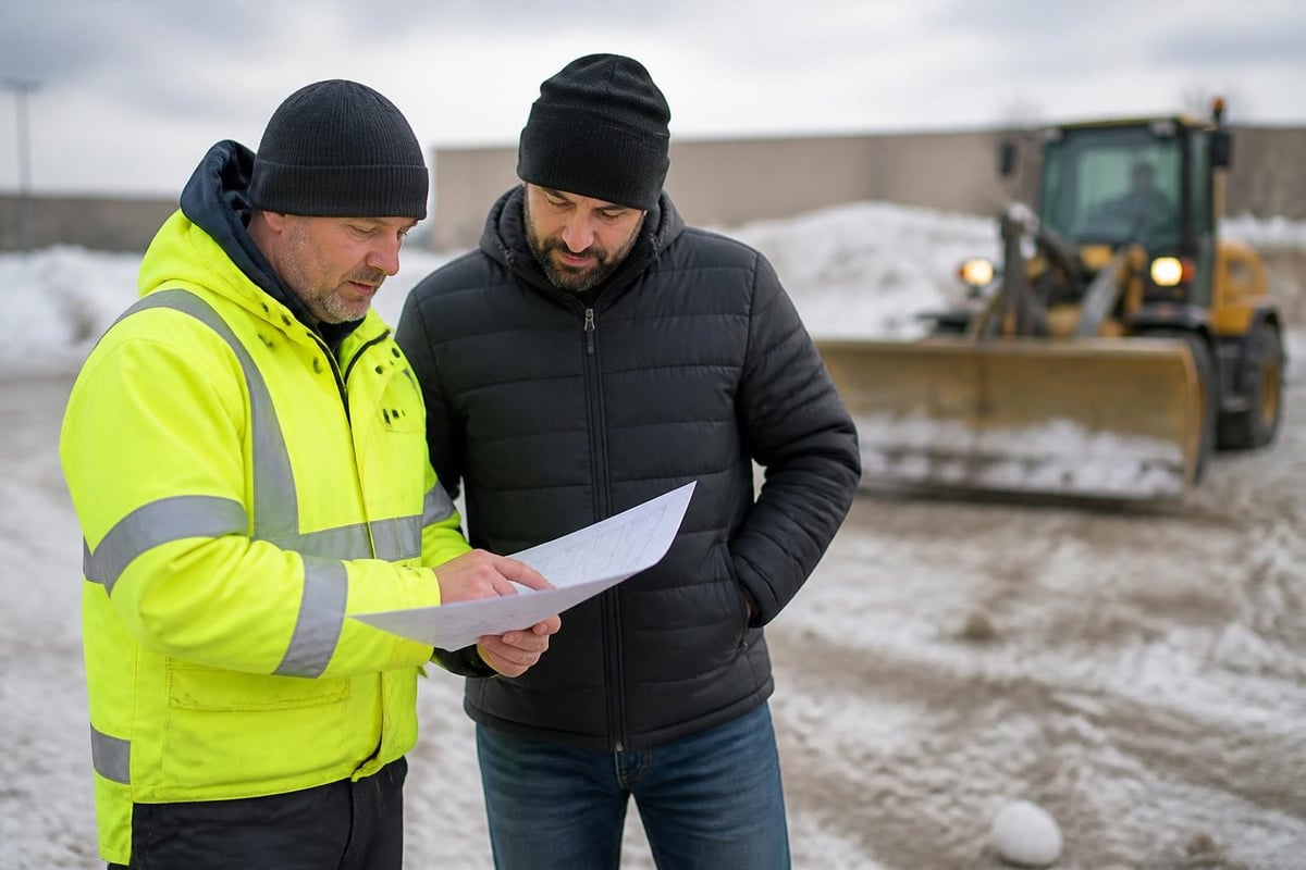 Snow removal contract components