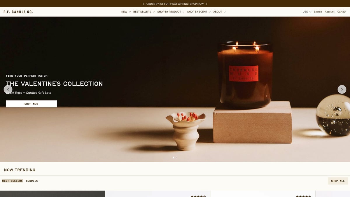 9 Amazing Picks for the Best Fragrance Candles in 2026 - P.F. Candle Co. Teakwood & Tobacco