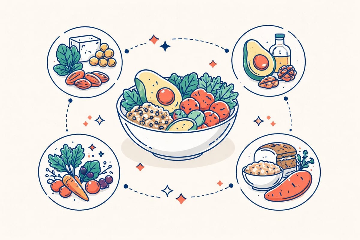 Nährstoffverteilung in veganer Ernährung
