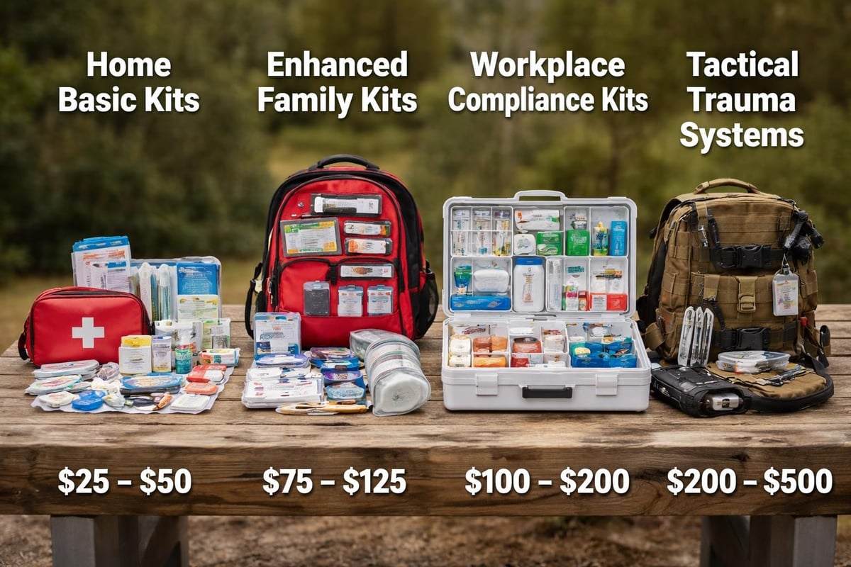 First aid kit budget categories