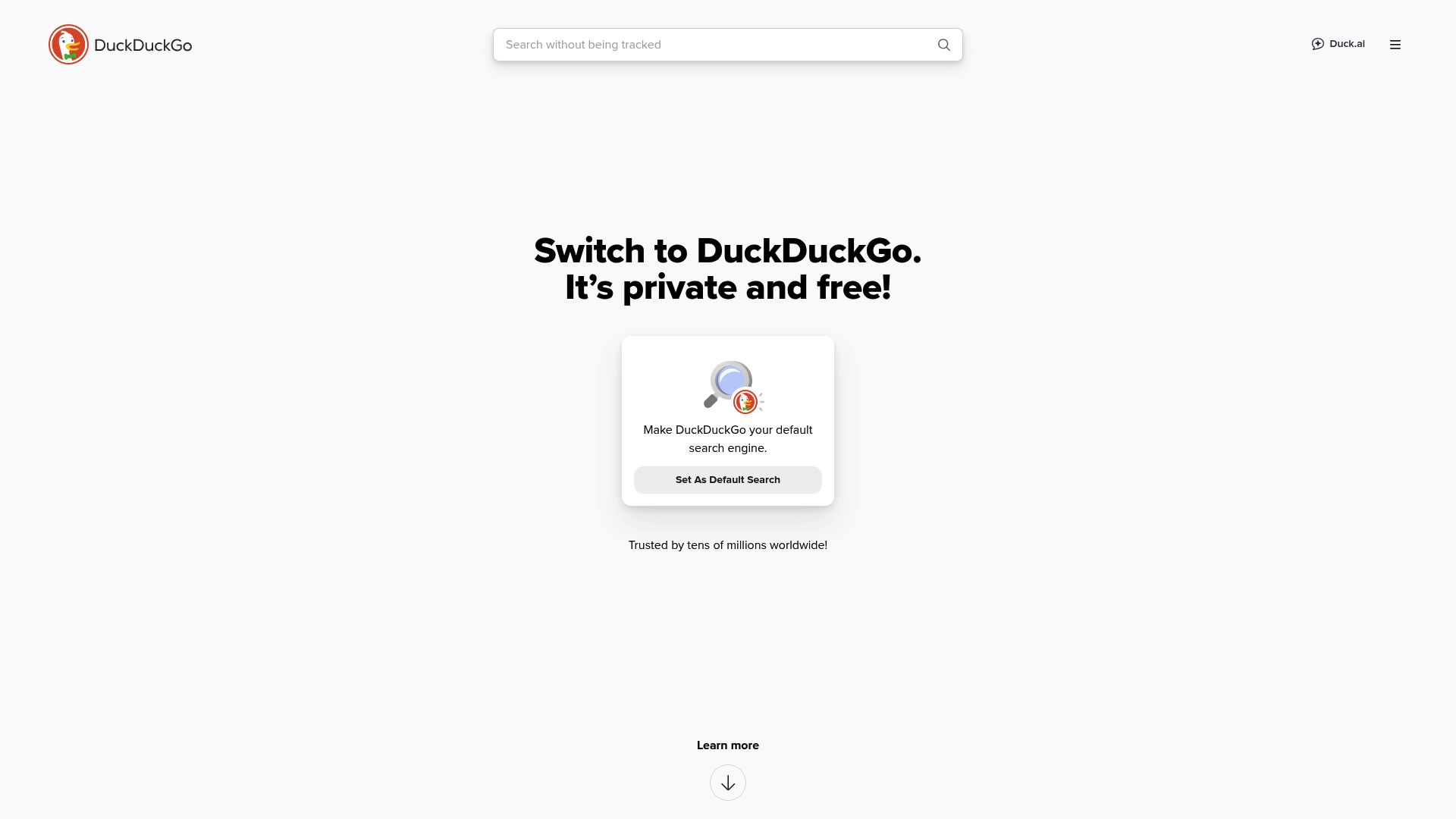 7 Migliori Internet Motori Di Ricerca Da Provare Nel 2025 - DuckDuckGo