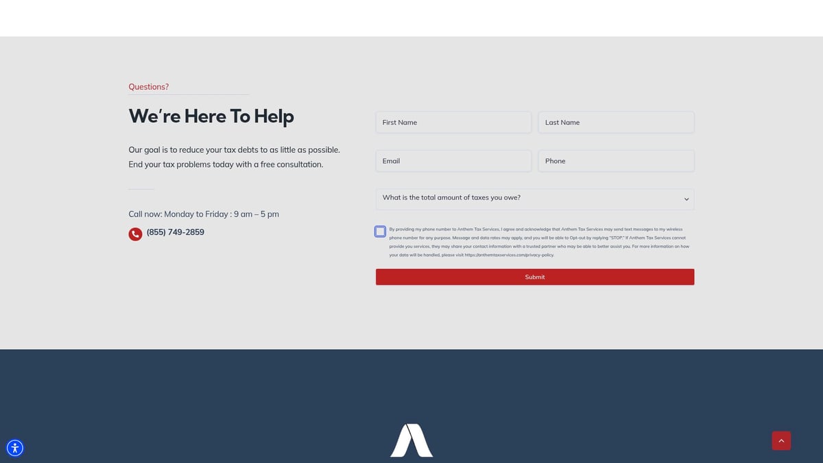 Top 9 Highest Rated Tax Relief Companies to Trust in 2026 - Anthem Tax Services