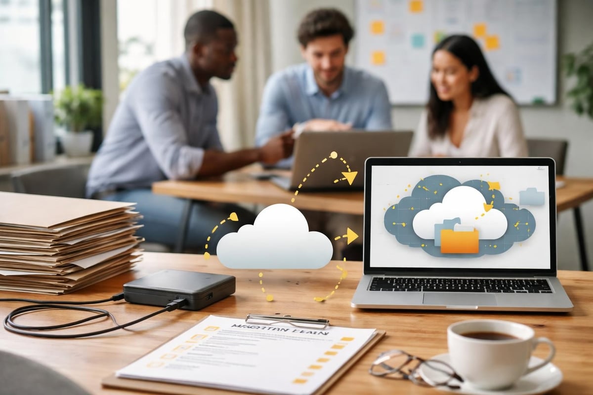 Cloud document storage workflow