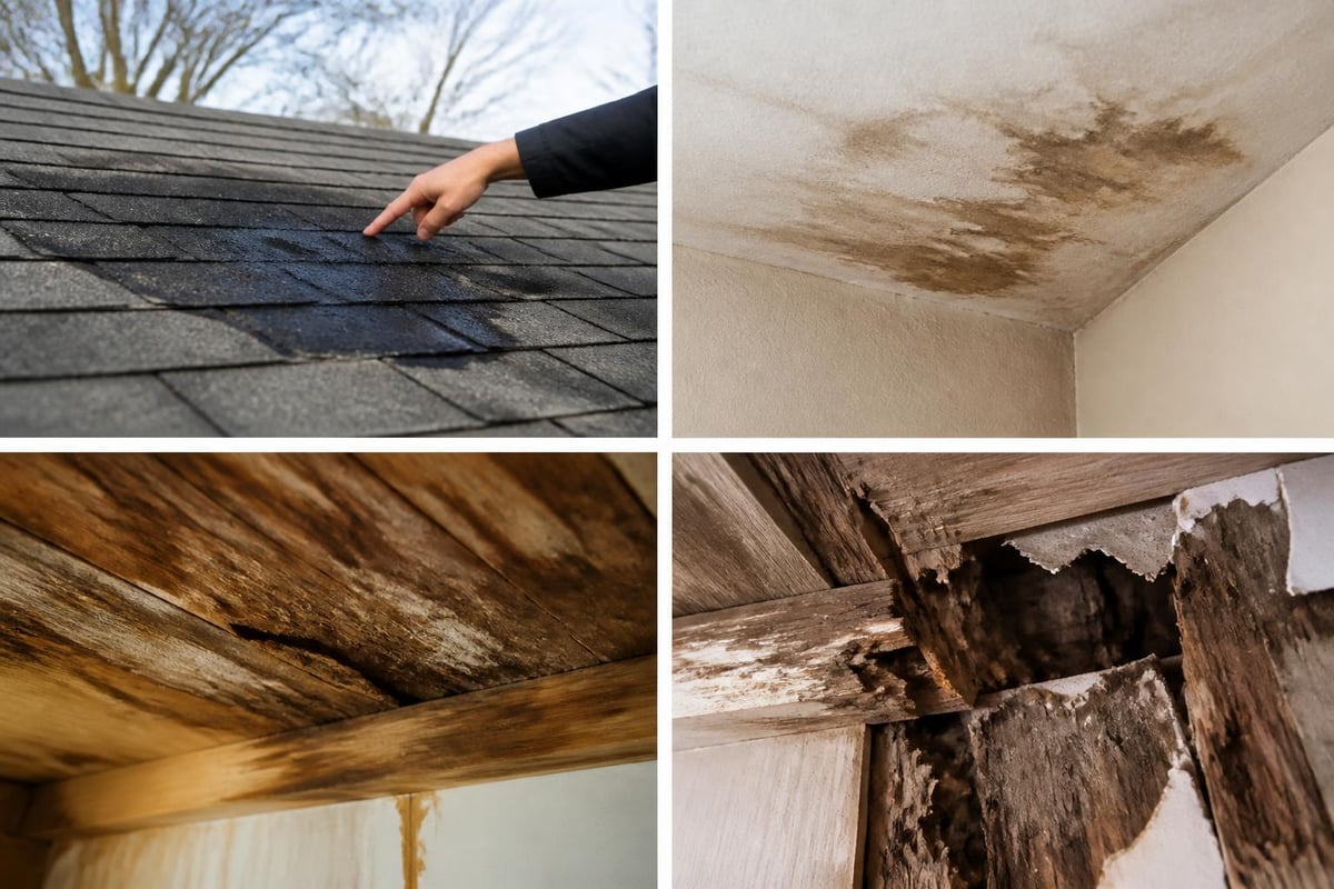 Roof leak progression timeline