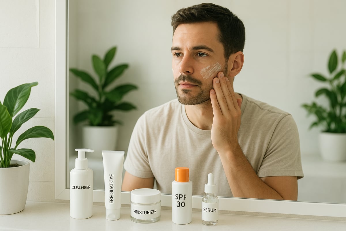 Steg-för-Steg: Optimal Hudvårdsrutin för Män 2025