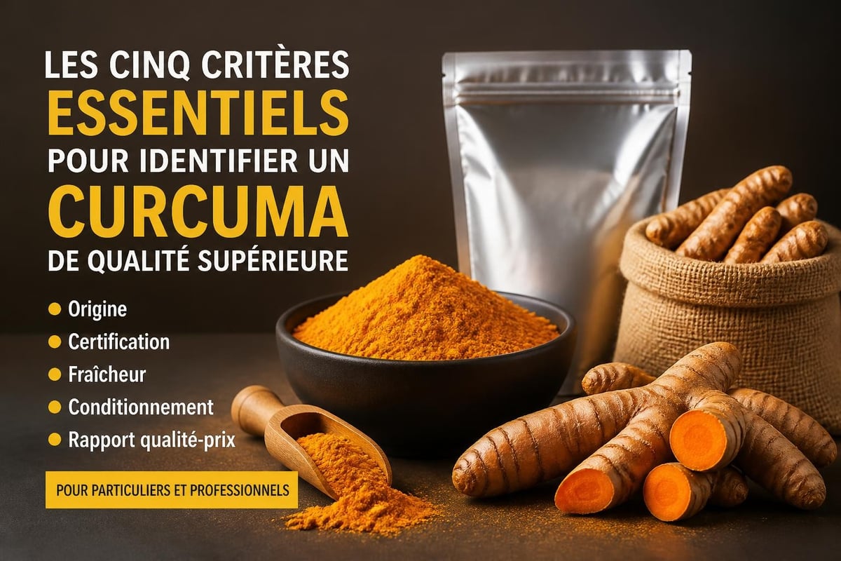 Critères de qualité du curcuma