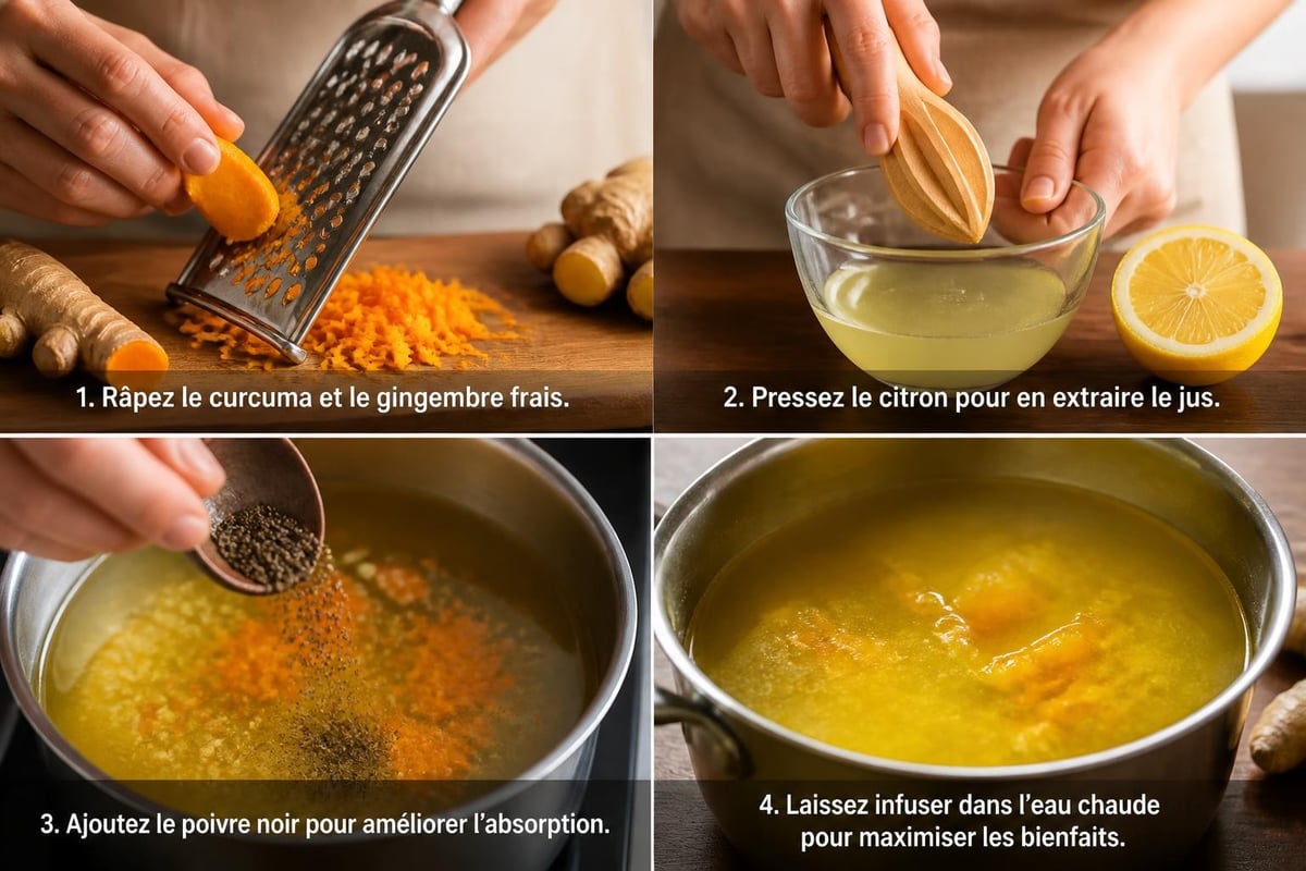 Préparation bouillon détox