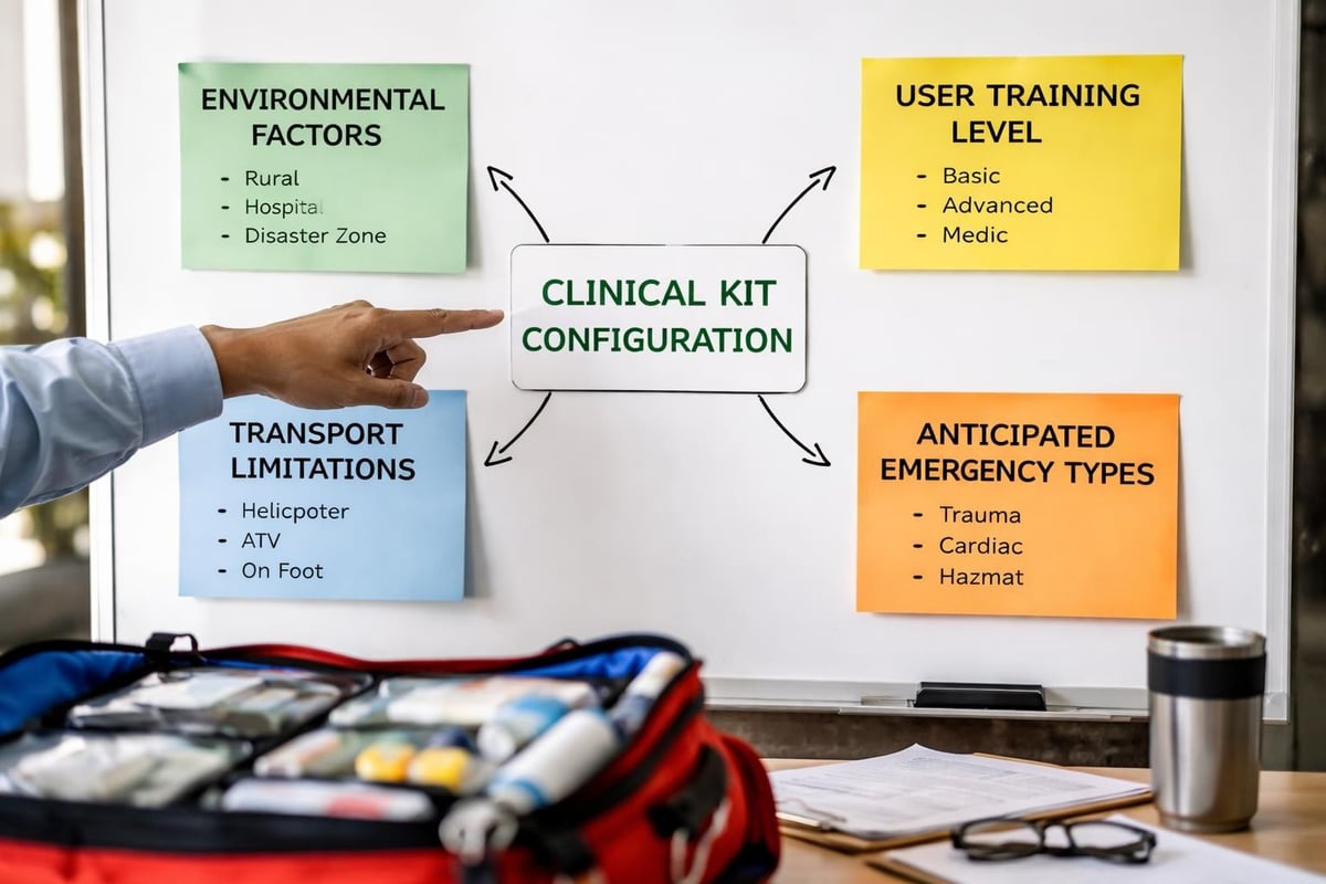 Clinical kit selection matrix